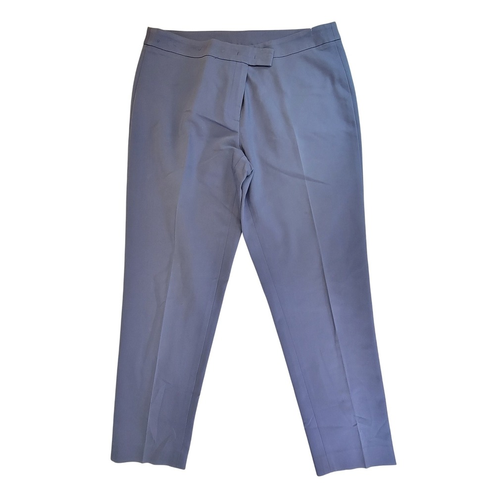 Anne Klein Women's Blue Cropped Dress Pants Career Casual Size 12
